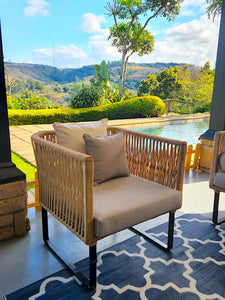Outdoor Furniture Woven Rope 5-seater