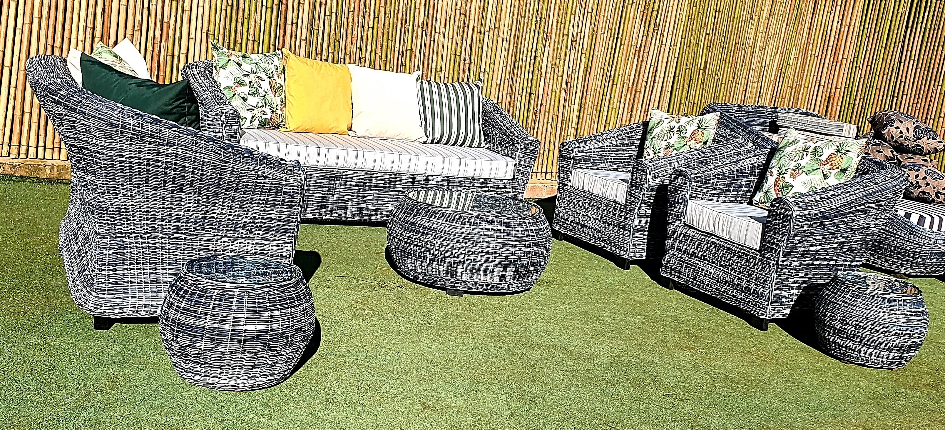 Outdoor Furniture Round double Weave Set 7-Seater freeshipping - PATIO GURU SHOP