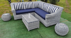 Outdoor Furniture Corner Lounge (Rhona Design) 5-Seater freeshipping - PATIO GURU SHOP