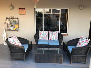 Outdoor Furniture Ward Design Single weave 4-Seater Set freeshipping - PATIO GURU SHOP