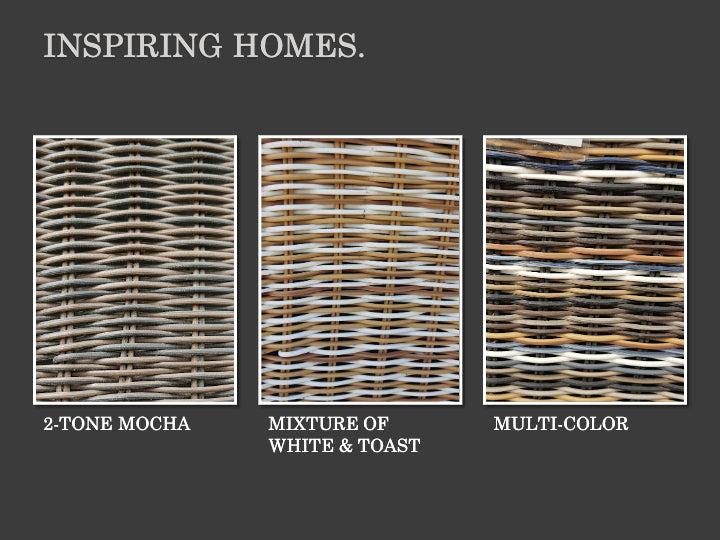 Wicker Color Pin 2025 PATIO GURU SYNTHETIC WICKER COLOR CATALOG