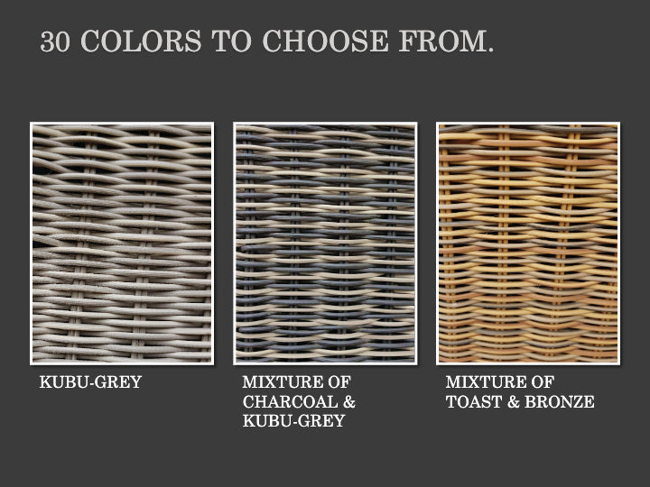 Wicker Color Pin 2025 PATIO GURU SYNTHETIC WICKER COLOR CATALOG