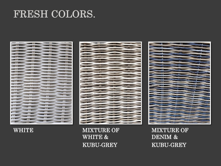 Wicker Color Pin 2025 PATIO GURU SYNTHETIC WICKER COLOR CATALOG