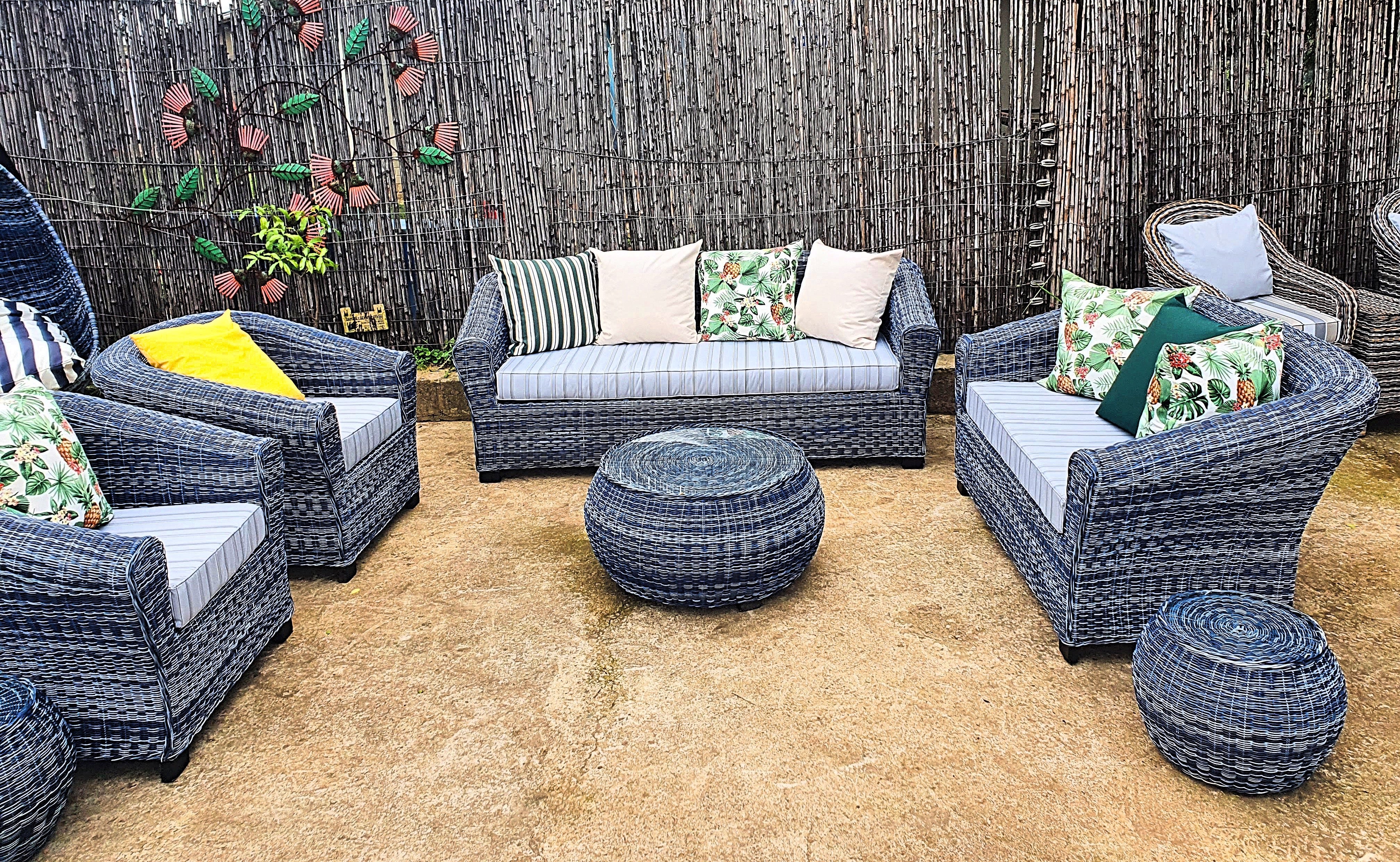 Outdoor Furniture Round double Weave Set 7-Seater