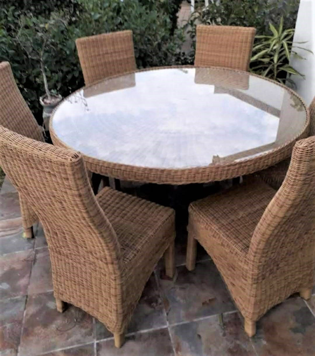Outdoor Dining room 6-Seater set (Double weave design) freeshipping - PATIO GURU SHOP