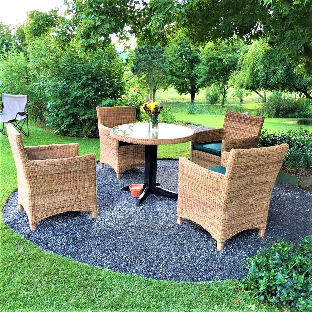 Outdoor Dining room Furniture 4-seater Set ( Roundish Design ) freeshipping - PATIO GURU SHOP